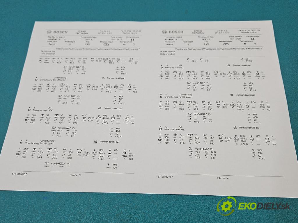 Skoda Superb I 2001-2008 1.9 tdi 131 hp automatic 96 kW 1896 cm3 4- vstřikovací čerpadlo 0414720216 (Vstřikovač paliva)