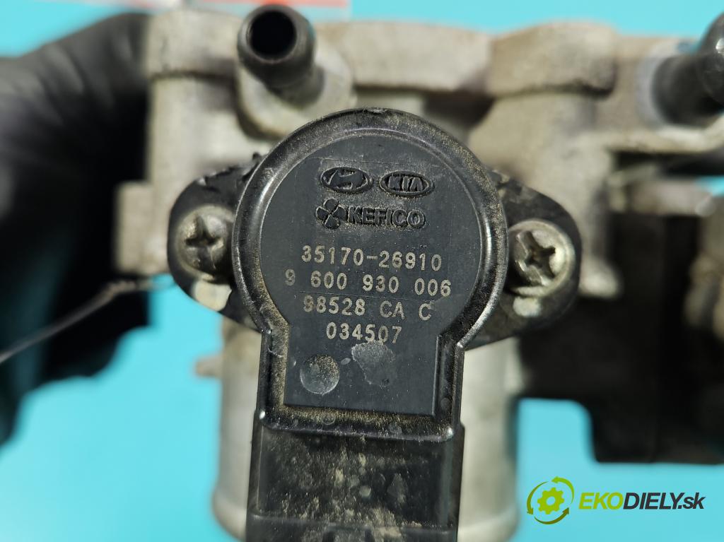 Hyundai I10 I 2008-2013 1.2 16V 78 HP manual 57,3 kW 1248 cm3 5- klapka 35150-03000 (Škrtiaca klapka)