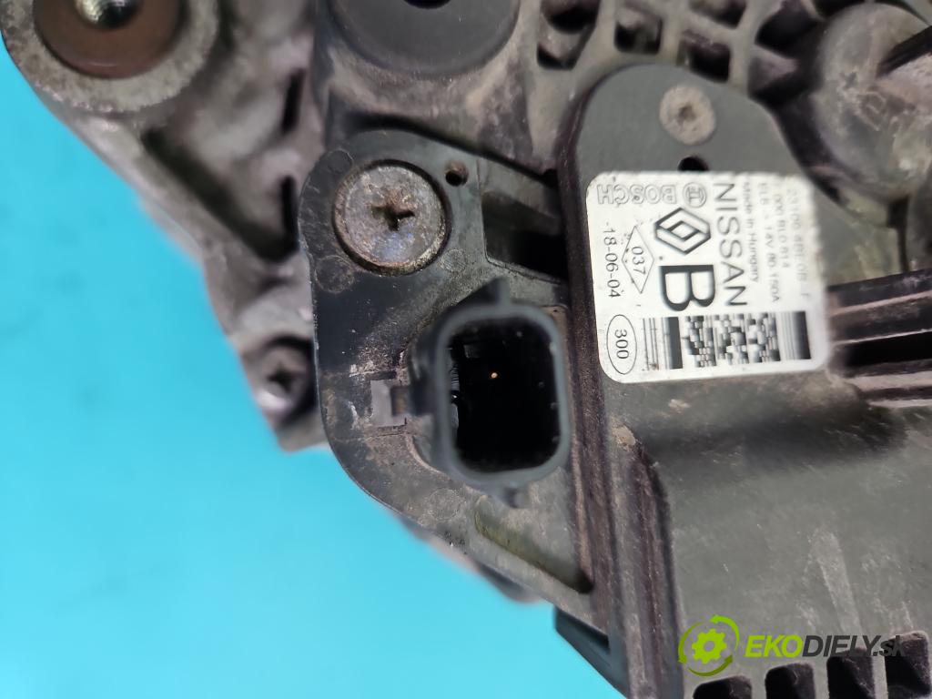 Nissan Qashqai II J11 2013-2021 1.2 T 116 HP manual 85 kW 1197 cm3 5- Alternator 231004BE0B (Alternátor)