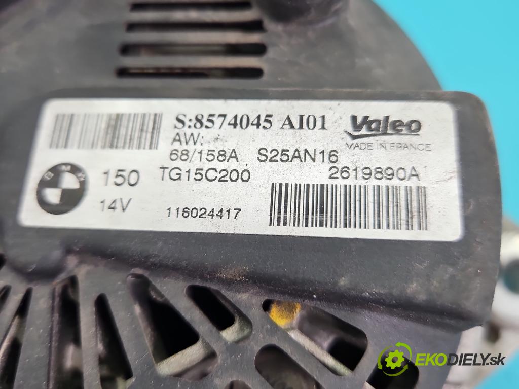 Toyota Rav4 IV 2013-2018 2.0 D4D 143 HP manual 105 kW 1995 cm3 5- Alternator 8574045 (Alternátor)