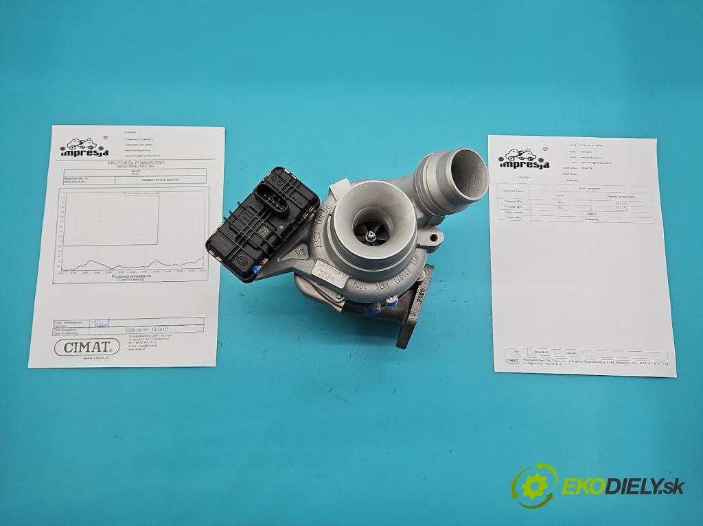 Toyota Rav4 IV 2013-2018 2.0 D4D 143 hp manual 105 kW 1995 cm3 5- Turbodmychadlo repasováno RHV4-T39