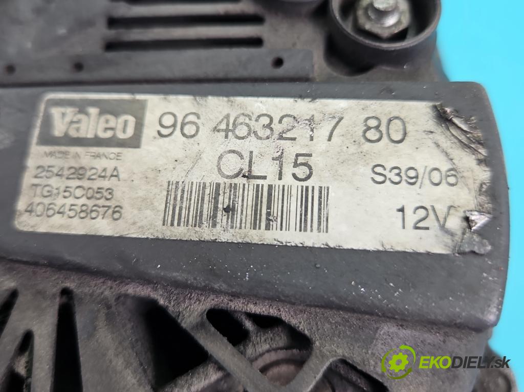 Citroen C3 I 2002-2009 1.4 HDI 68 HP manual 50 kW 1398 cm3 5- Alternator 9646321780 (Alternátor)