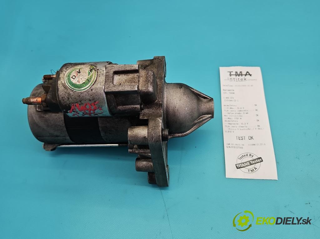 Citroen C3 I 2002-2009 1.4 HDI 68 HP manual 50 kW 1398 cm3 5- štartér  (Štartér)