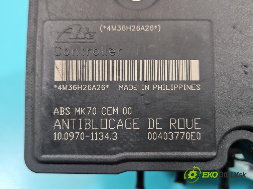 Citroen C3 I 2002-2009 1.4 HDI 68 HP manual 50 kW 1398 cm3 5- čerpadlo abs 9662150380 (Pumpa ABS)