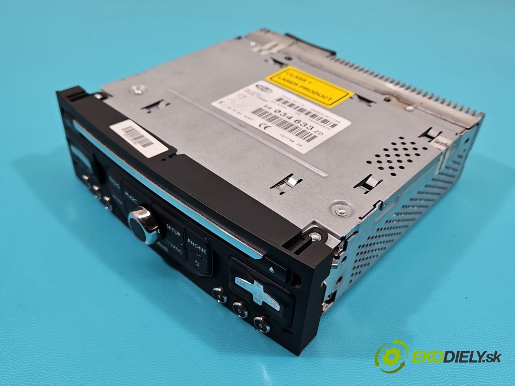 Citroen C5 II 2008-2017 2.0 hdi 163 HP automatic 120 kW 1997 cm3 5- Radio originál 98034633ZD