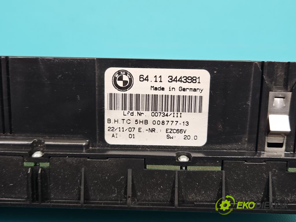 Bmw X3 E83 2003-2010 3.0d 218 HP automatic 160 kW 2993 cm3 5- panel kúrenia 64113443981