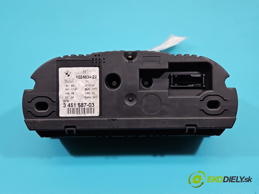 Bmw X3 E83 2003-2010 3.0d 218 HP automatic 160 kW 2993 cm3 5- prístrojovka/ budíky 1024634 (Prístrojová doska)