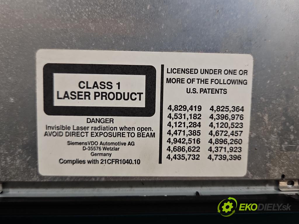 Bmw X3 E83 2003-2010 3.0d 218 HP automatic 160 kW 2993 cm3 5- Radio originál 9173686