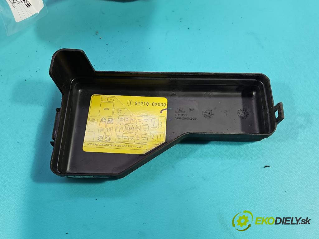 Hyundai I10 I 2008-2013 1.2 16V 78 hp manual 57,3 kW 1248 cm3 5- skříňka pojistková 91210-0X000 (Pojistková skříňka)