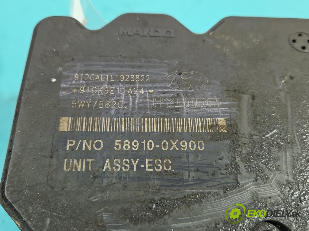 Hyundai I10 I 2008-2013 1.2 16V 78 HP manual 57,3 kW 1248 cm3 5- čerpadlo abs 58910-0X900 (Pumpa ABS)