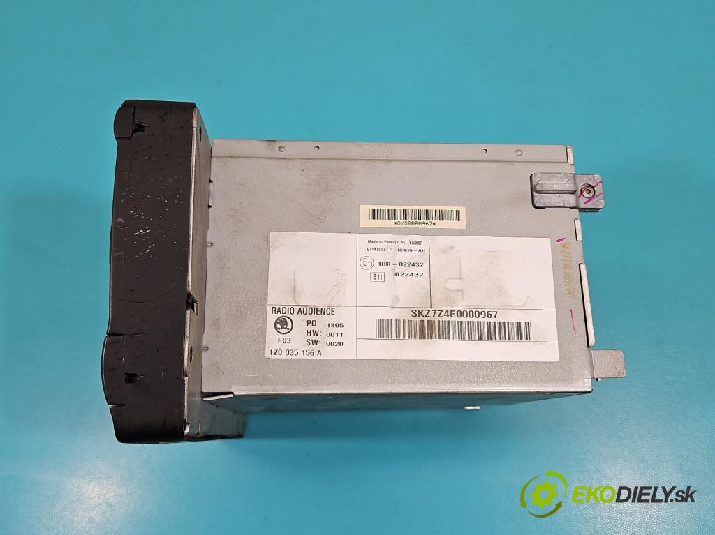Skoda Octavia II 2004-2013 2.0 tdi 140 HP manual 103 kW 1968 cm3 5- Radio originál 1Z0035156A