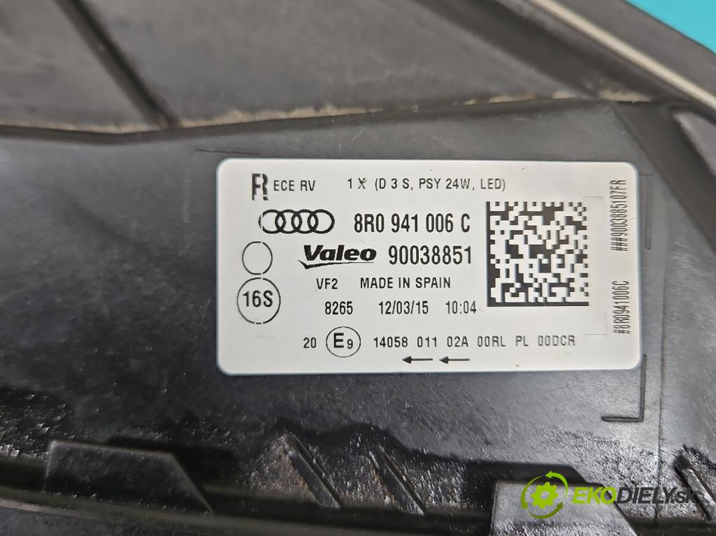 Audi Q5 2008-2016 2.0 tfsi: 220KM automatic 162 kW 1984 cm3 5- Reflektor: pravý 8R0941006C (Svetlo predné pravé)