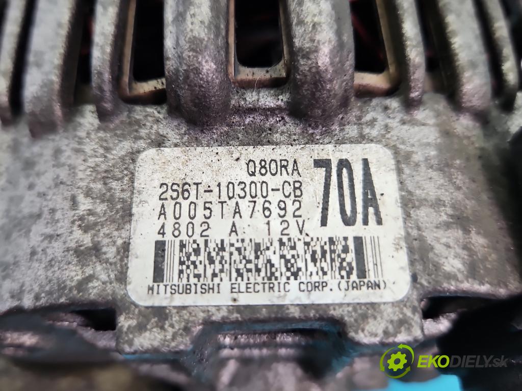 Ford Fiesta Mk6 2002-2008 1.2 8v 69KM manual 51 kW 1242 cm3 5- Alternator 2S6T-10300-CB (Alternátor)