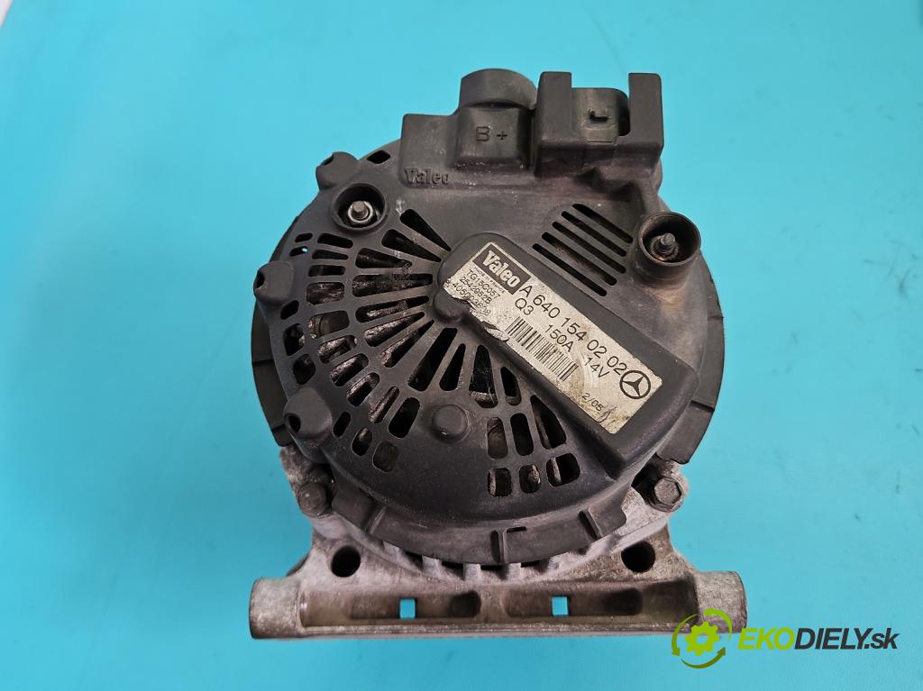 Mercedes A W169 2004-2012 2.0 CDI 109 HP automatic 80 kW 1992 cm3 5- Alternator A6401540202 (Alternátor)