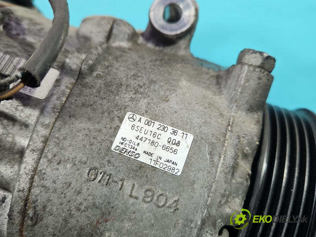 Mercedes A W169 2004-2012 2.0 CDI 109 HP automatic 80 kW 1992 cm3 5- Kompresor: klimatizácie A0012303611 (Kompresor klimatizácie)