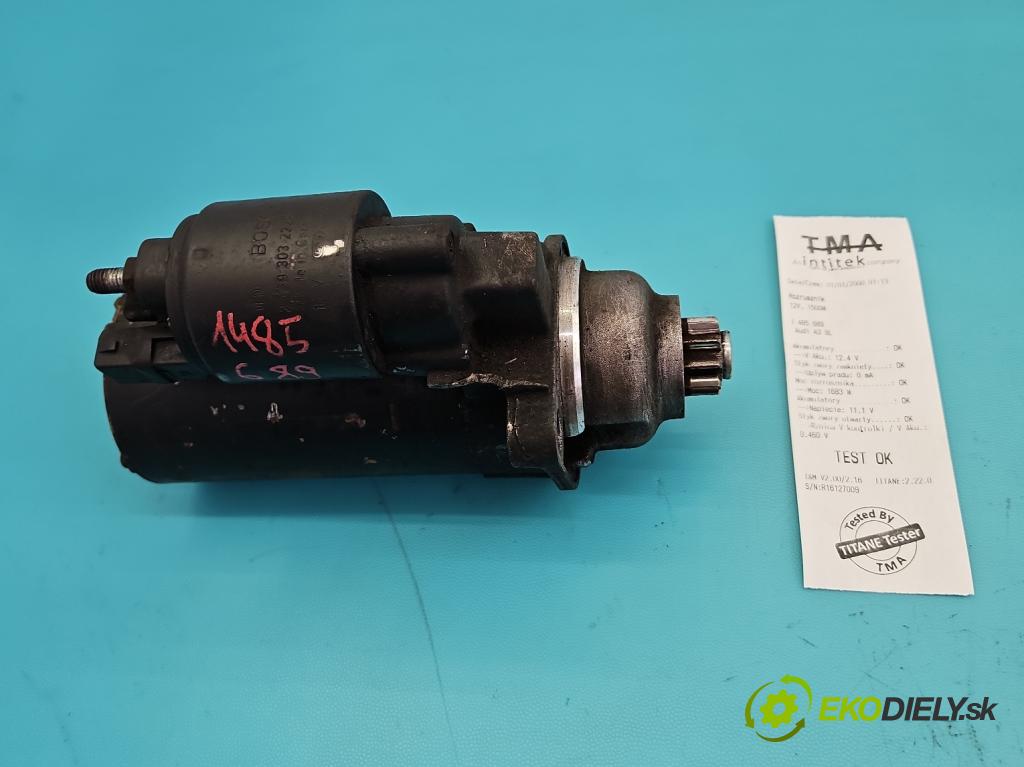 Audi A3 8L 1996-2003 1.9 tdi 90 HP manual 66 kW 1896 cm3 3- štartér  (Štartér)