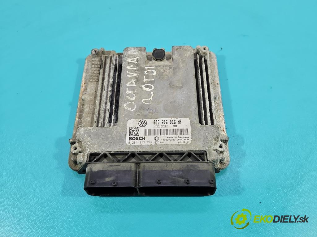 Skoda Octavia II 2004-2013 2.0 tdi 140 HP manual 103 kW 1968 cm3 5- riadiaca jednotka motora 03G906016HF