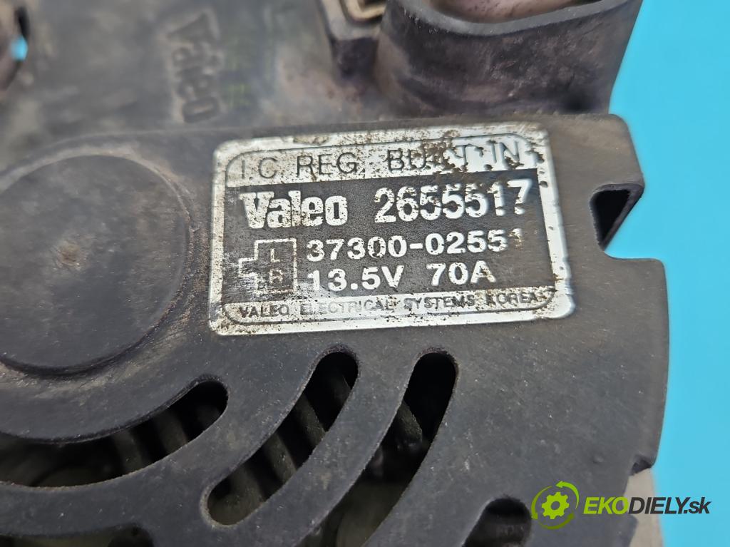 Kia Picanto I 2003-2011 1.0 8v 61 HP manual 45 kW 999 cm3 5- Alternator 37300-02551 (Alternátor)