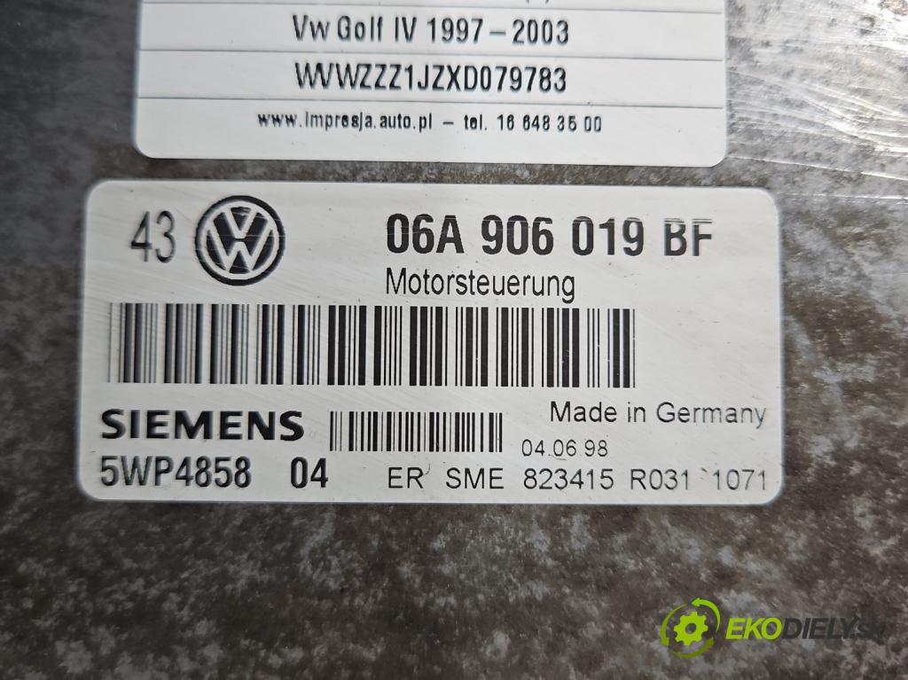 Vw Golf IV 1997-2003 1.6 SR 101 HP manual 74 kW 1595 cm3 5- riadiaca jednotka motora 06A906019BF