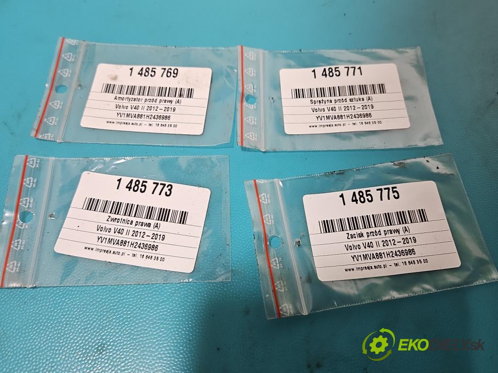 Volvo V40 II 2012-2019 2.0 D4 190 hp manual 140 kW 1969 cm3 5- náboj pravé  (Náboj kola)