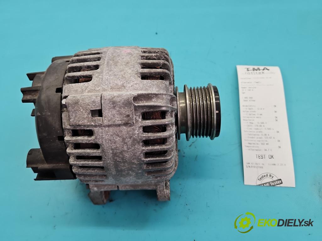 Seat Altea 1.6 SR XL 102 HP manual 75 kW 1595 cm3 5- Alternator 06F903023C (Alternátor)