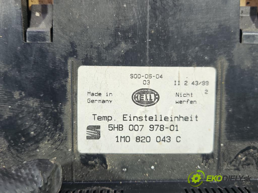 Seat Leon I 1999-2005 1.8 20v 125 HP manual 92 kW 1781 cm3 5- panel kúrenia 5HB007978-01