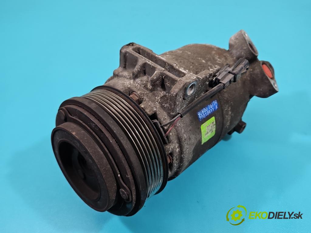 Renault Koleos I 2008-2016 2.0 dci 150 HP manual 110 kW 1995 cm3 5- Kompresor: klimatizácie 926007877R (Kompresor klimatizácie)