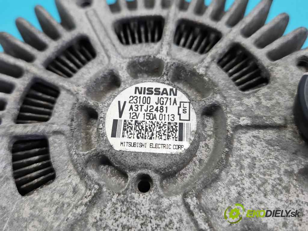 Renault Koleos I 2008-2016 2.0 dci 150 HP manual 110 kW 1995 cm3 5- Alternator 23100-JG71A (Alternátor)