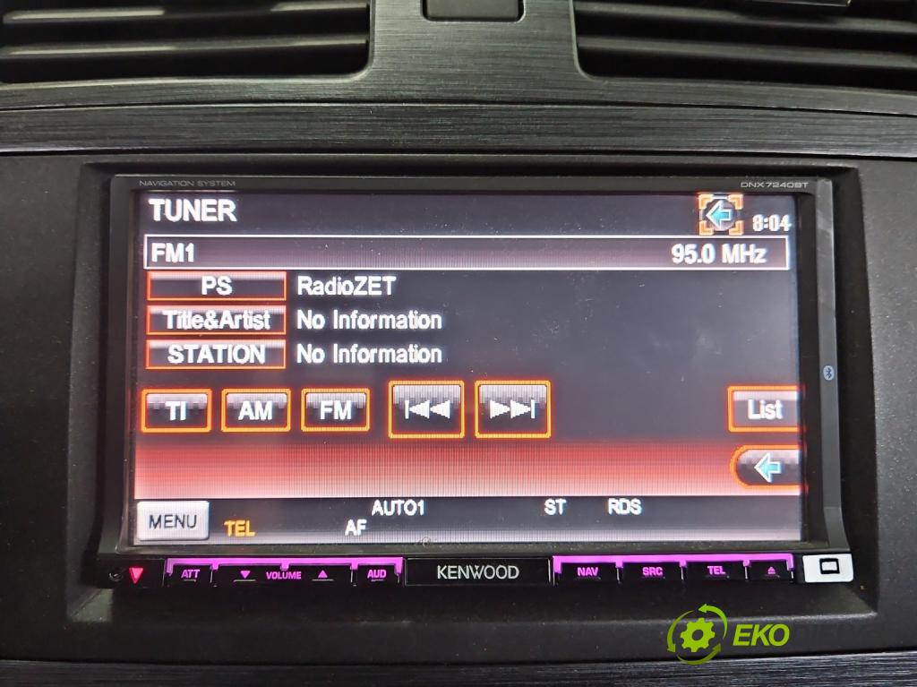 Toyota Avensis III T27 2009-2018 2.0 16v 152KM manual 112 kW 1987 cm3 5- Radio KENWOOD