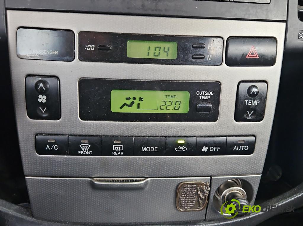 Toyota Corolla Verso I 2001-2004 2.0 d4d 90 HP manual 66 kW 1995 cm3 5- panel kúrenia 88650-12A11