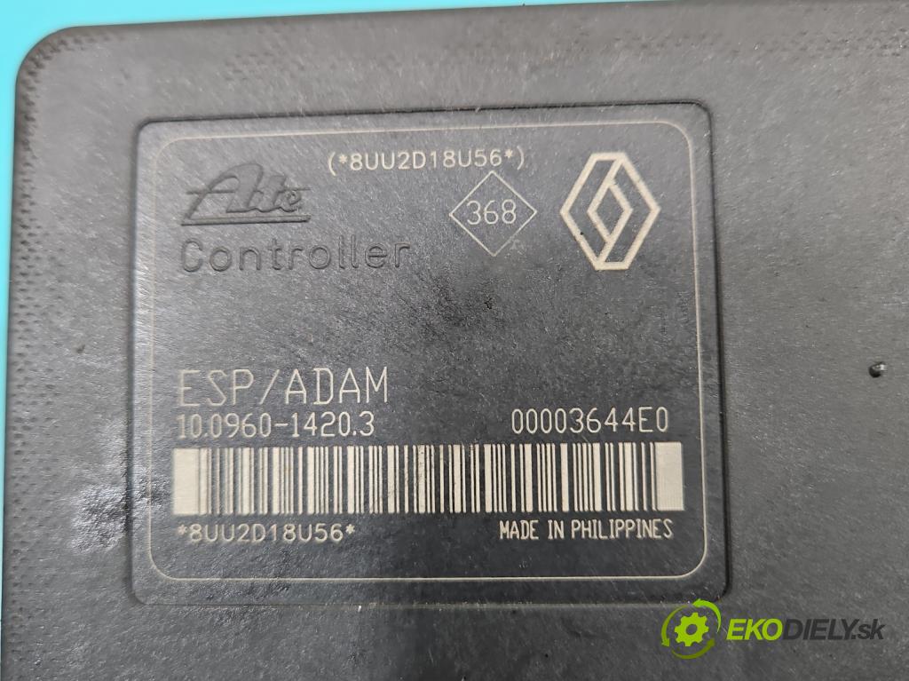 Renault Laguna II 2001-2007 1.6 16V 107 HP manual 79 kW 1598 cm3 5- čerpadlo abs 8200183452B (Pumpa ABS)