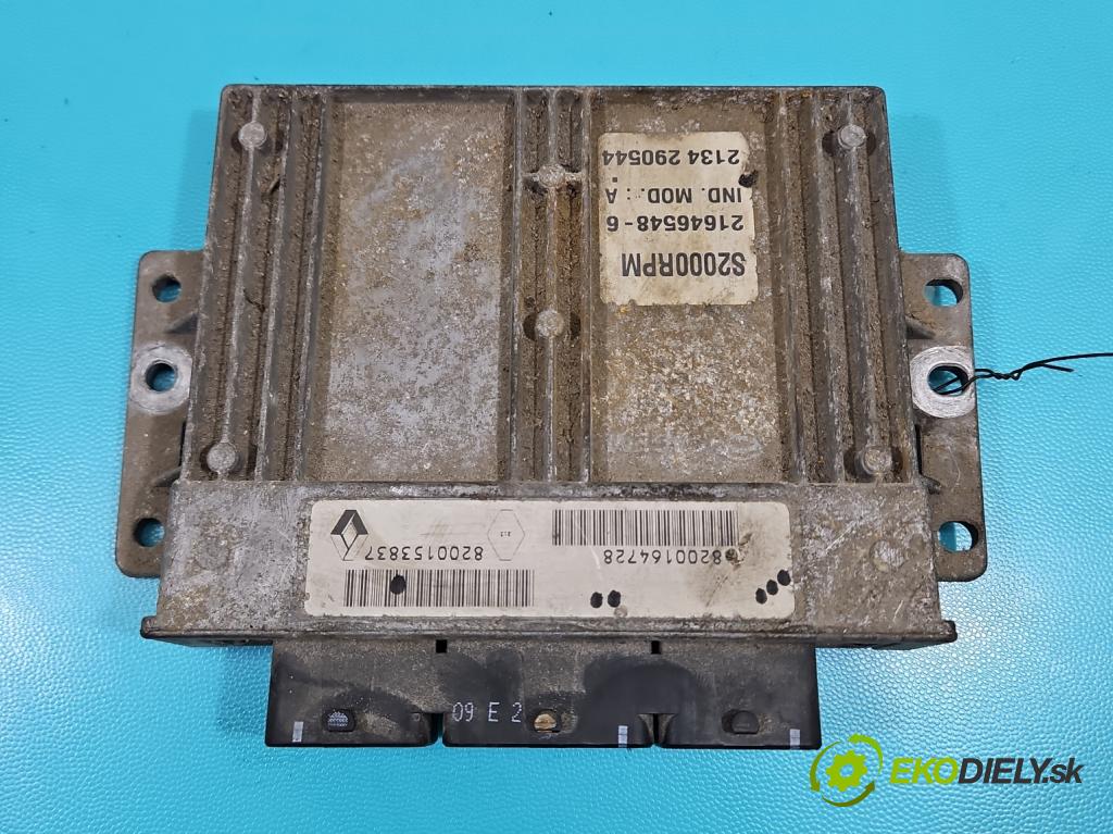 Renault Laguna II 2001-2007 1.6 16V 107 HP manual 79 kW 1598 cm3 5- riadiaca jednotka motora 8200164728