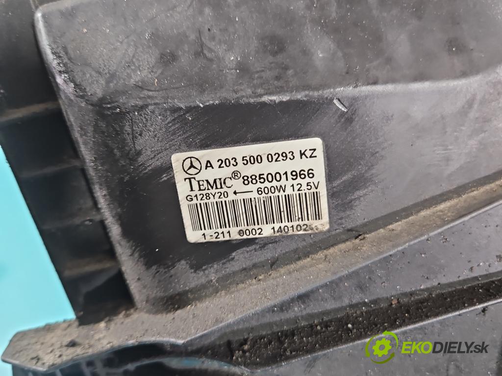 Mercedes C W203 2000-2007 2,2.0 cdi 116 HP manual 85 kW 2148 cm3 4- Ventilátor chladiča A2035000293