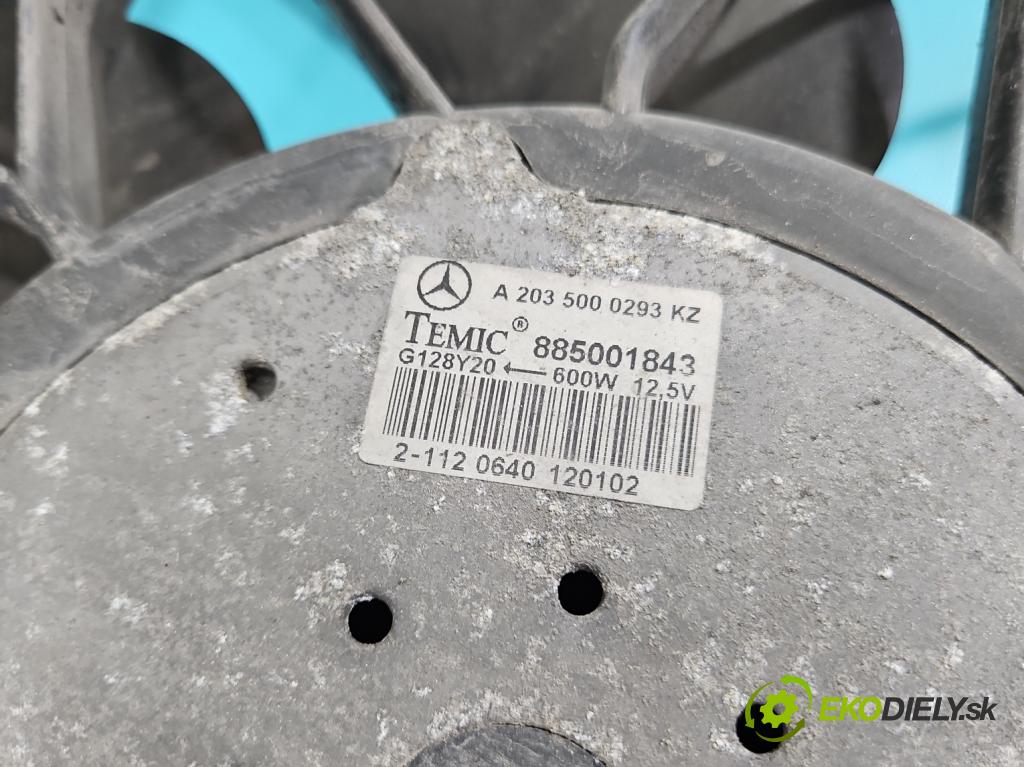 Mercedes C W203 2000-2007 2,2.0 cdi 116 HP manual 85 kW 2148 cm3 4- Ventilátor chladiča A2035000293