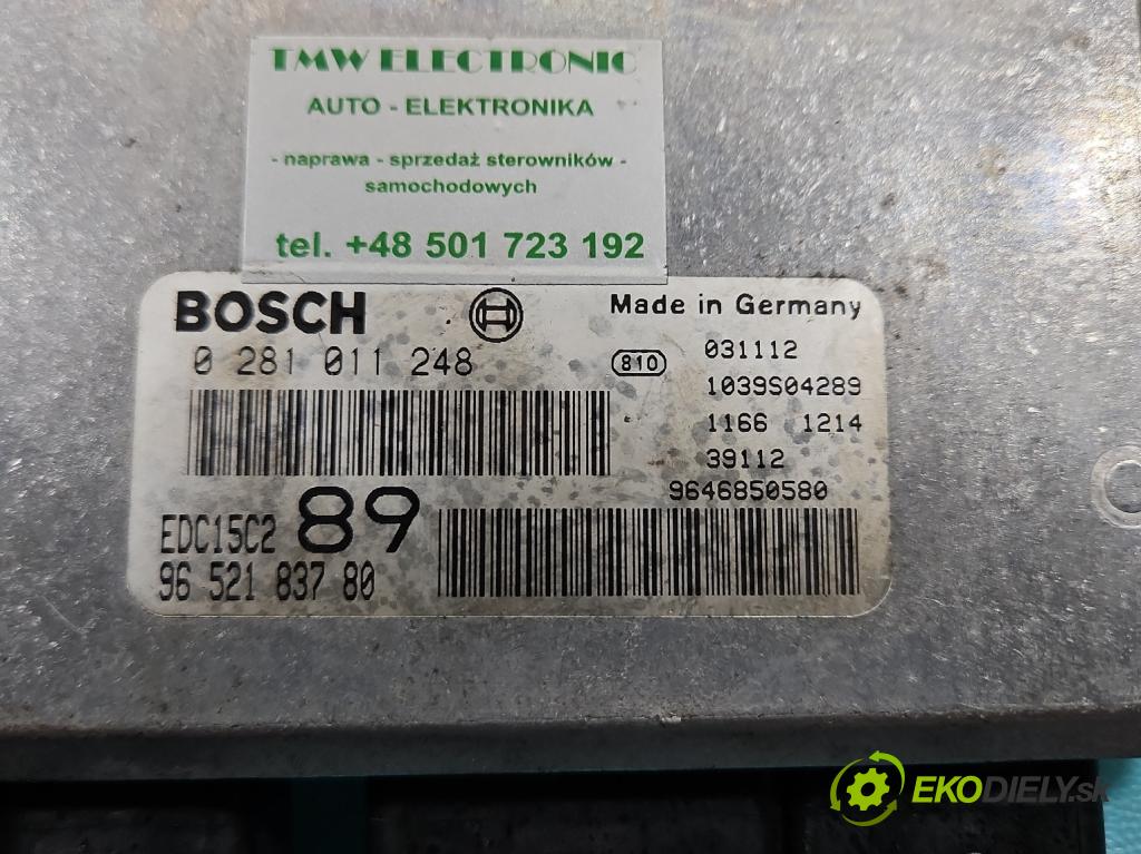 Peugeot 307 2.0 HDI 107 HP manual 79 kW 1997 cm3 5- riadiaca jednotka motora 0281011248