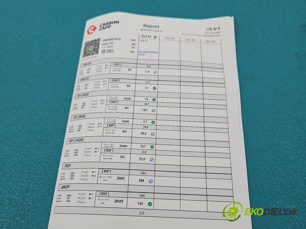 Citroen C5 II 2008-2017 2.0 hdi 163 HP automatic 120 kW 1997 cm3 5- vstrek EMBR00101D (Vstrekovač paliva)