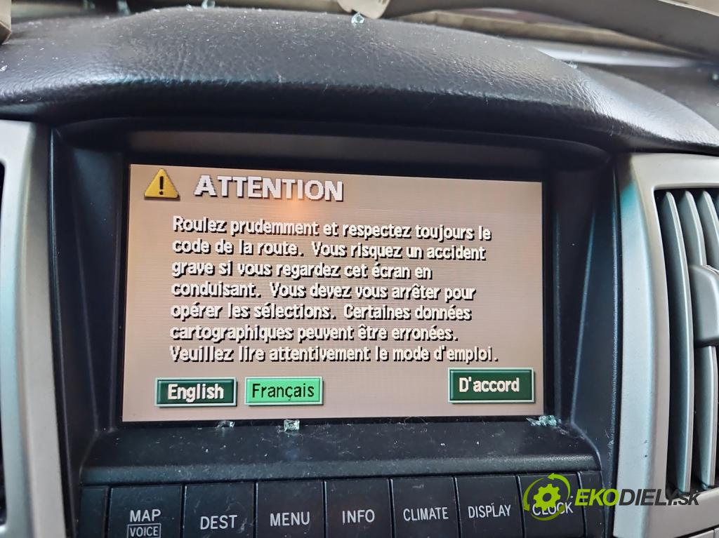 Lexus RX II 2003-2008 3.3 v6 211KM automatic 155 kW 3331 cm3 5- Zobrazit: 86110-48180 (Prístrojová doska)