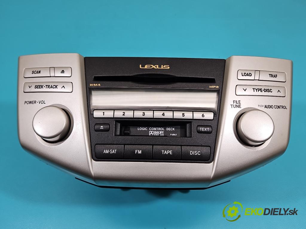 Lexus RX II 2003-2008 3.3 v6 211KM automatic 155 kW 3331 cm3 5- Radio originál 86120-48A20