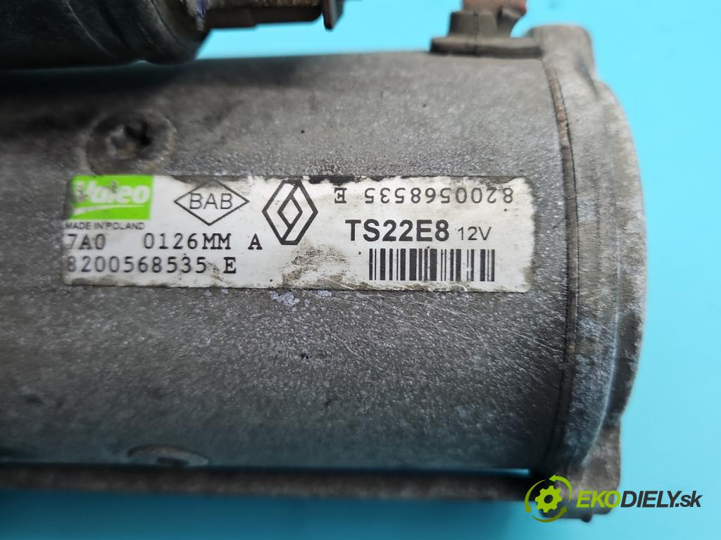 Renault Koleos I 2008-2016 2.0 dci 150 HP manual 110 kW 1995 cm3 5- štartér 8200568535E (Štartér)