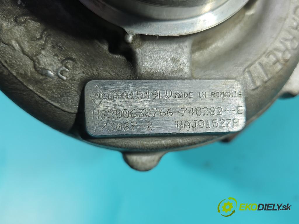 Renault Koleos I 2008-2016 2.0 dci 150 hp manual 110 kW 1995 cm3 5- Turbodmychadlo 773087-2 (Kompletní turbodmychadlo)