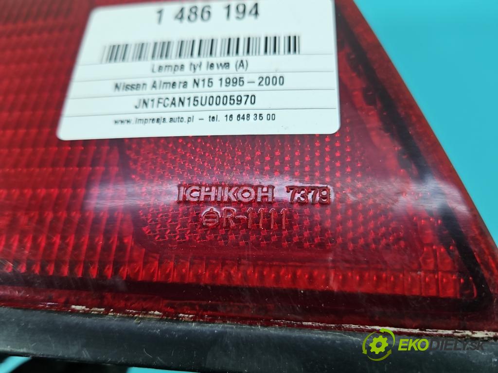 Nissan Almera N15 1995-2000 1.6 16v 90 hp manual 66 kW 1597 cm3 5- světlo zadní levé  (Klika dveří ostatní)