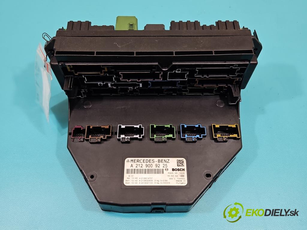Mercedes E W212 2009-2016 2,2.0 CDI 136hp automatic 100 kW 2143 cm3 5- skříňka pojistková A2129009225 (Pojistková skříňka)