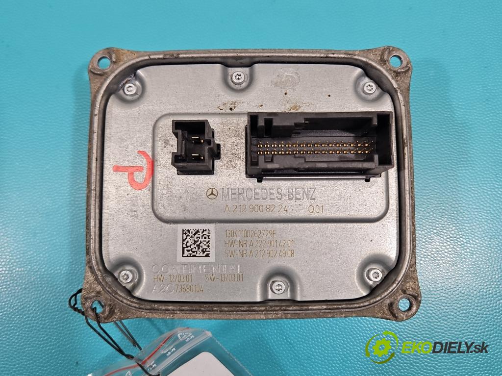 Mercedes E W212 2009-2016 2,2.0 CDI 136 HP automatic 100 kW 2143 cm3 5- střídač: xenon A2129008224 (Riadiaca jednotka xenónu)