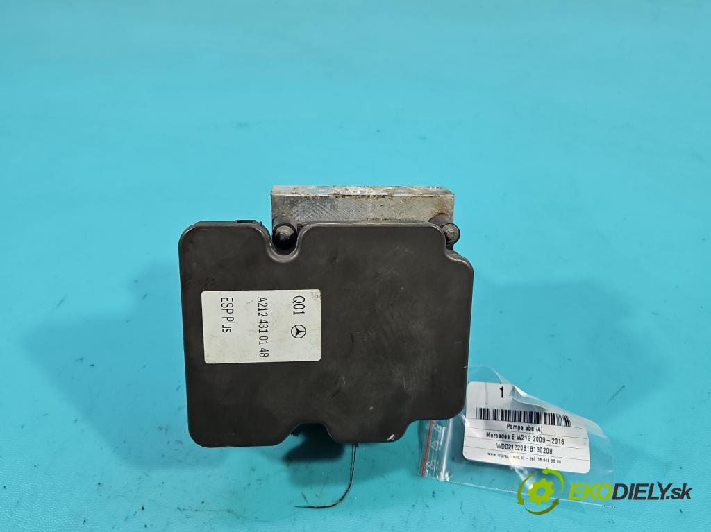 Mercedes E W212 2009-2016 2,2.0 CDI 136 HP automatic 100 kW 2143 cm3 5- čerpadlo abs A2124310148 (Pumpa ABS)