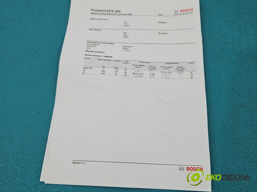 Toyota Corolla Verso I 2001-2004 2.0 d4d 90 HP manual 66 kW 1995 cm3 5- vstrek 23670-27020 (Vstrekovač paliva)