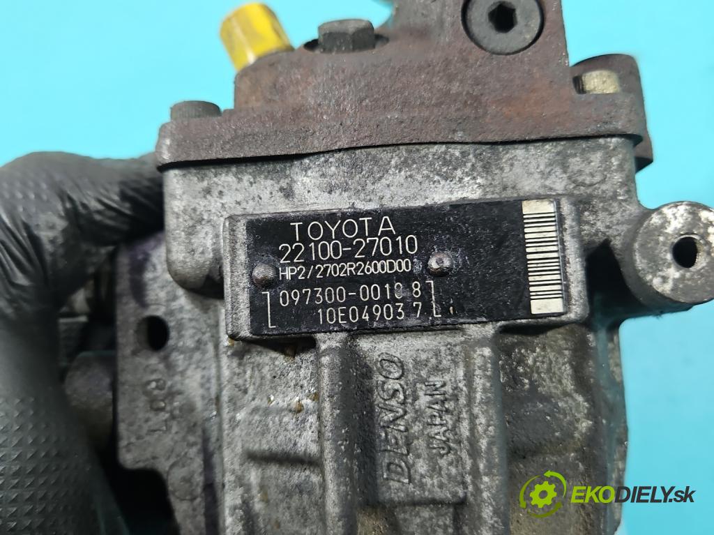 Toyota Corolla Verso I 2001-2004 2.0 d4d 90 HP manual 66 kW 1995 cm3 5- čerpadlo vstrekovacia 22100-27010 (Vstrekovacie čerpadlo)