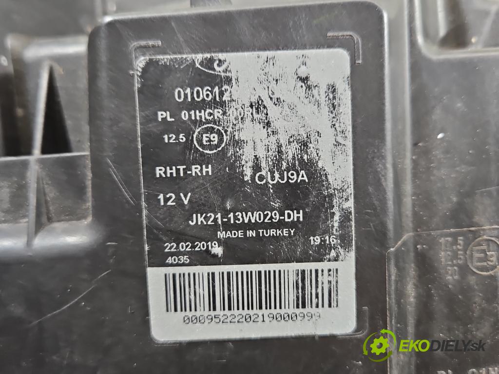 Ford Transit Custom 2013- 2.0 tdci 131 HP manual 96 kW 1995 cm3 5- Reflektor: pravý JK21-13W029-DH (Svetlo predné pravé)