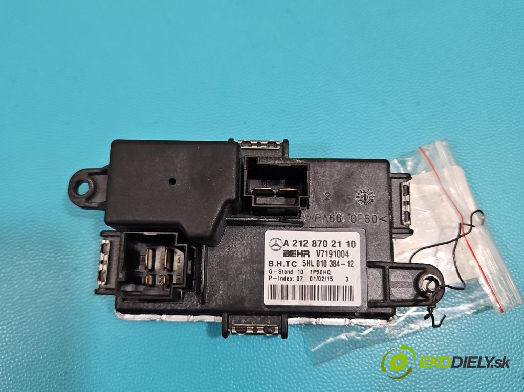 Mercedes E W212 2009-2016 2,2.0 CDI 136hp automatic 100 kW 2143 cm3 5- rezistor A2128702110
