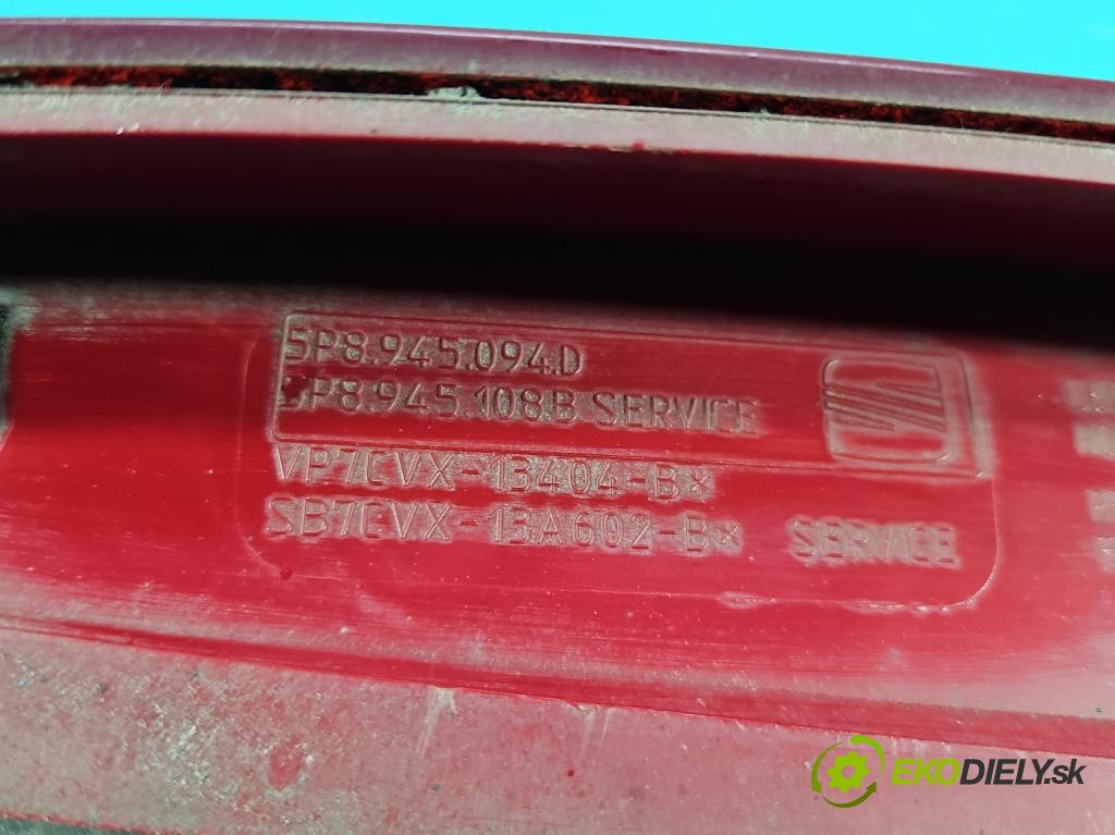Seat Altea 1.6 SR XL 102 hp manual 75 kW 1595 cm3 5- světlo zadní pravé 5P8945094D (Klika dveří ostatní)