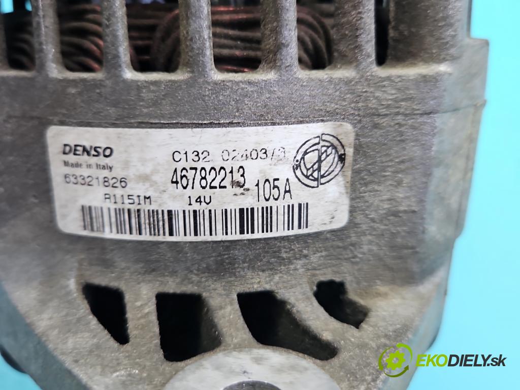 Fiat Punto II 1999-2010 1.9 jtd 86 HP manual 63 kW 1910 cm3 5- Alternator 63321826 (Alternátor)